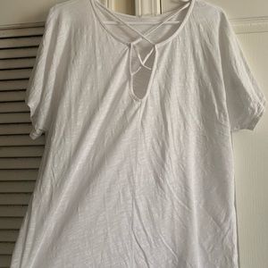 White blouse with simple detail